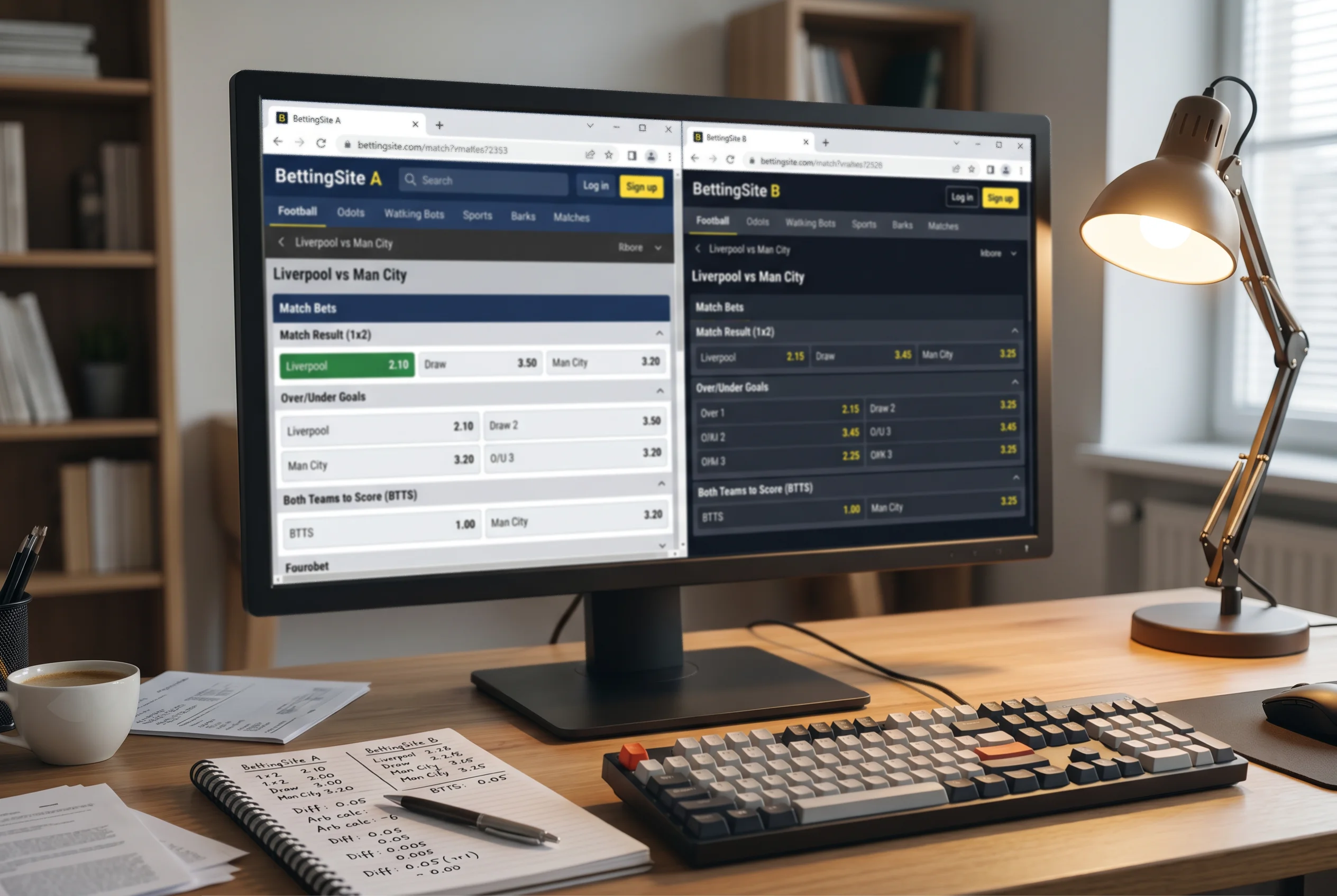 Odds vergelijken en marges berekenen bij iDEAL bookmakers in Nederland